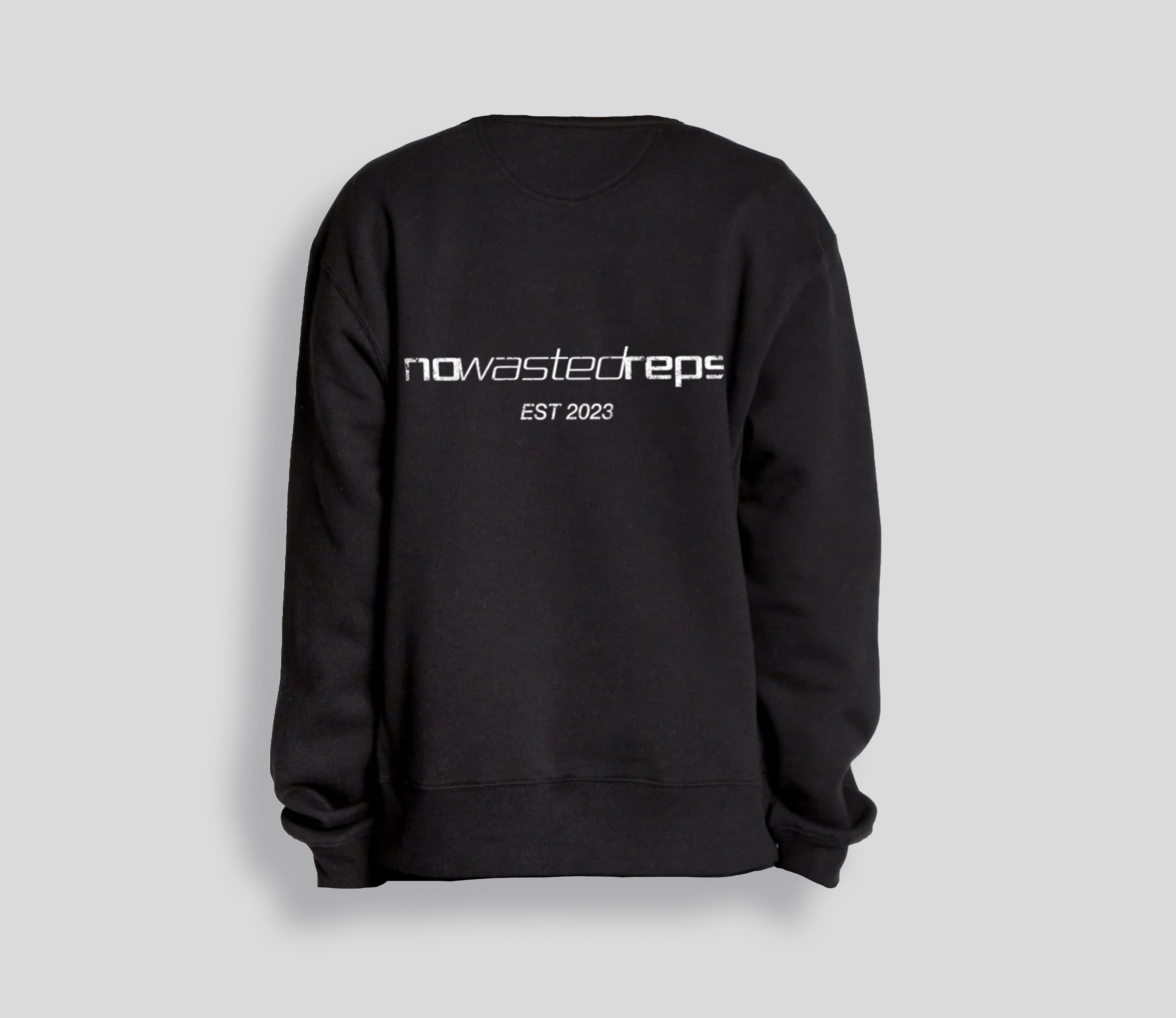 Varsity crewneck [black] – No Wasted Reps