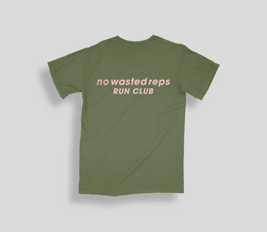 Speed logo "Run club" tee [hemp green]