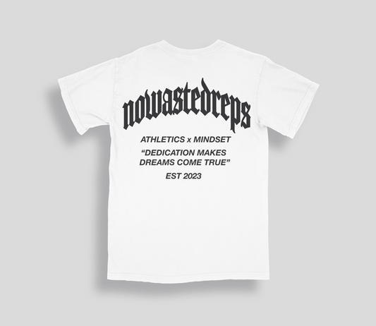 "Dedication" tee [white]