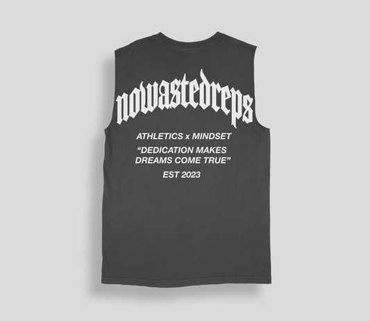 "Dedication" cut off [dark grey]